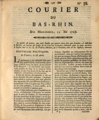 Courier du Bas-Rhin Mittwoch 11. Mai 1768