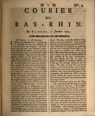 Courier du Bas-Rhin Samstag 5. Januar 1771