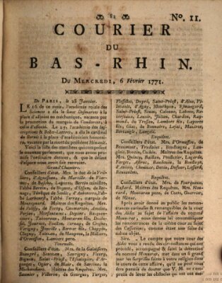 Courier du Bas-Rhin Mittwoch 6. Februar 1771