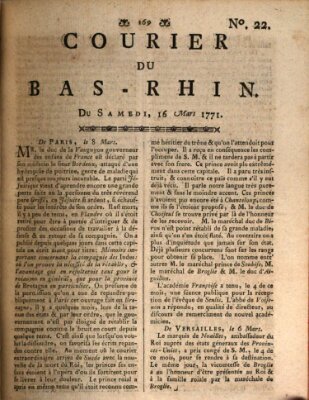 Courier du Bas-Rhin Samstag 16. März 1771