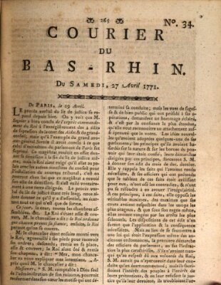 Courier du Bas-Rhin Samstag 27. April 1771