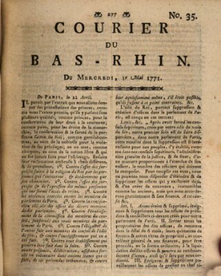 Courier du Bas-Rhin Mittwoch 1. Mai 1771