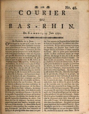 Courier du Bas-Rhin Samstag 15. Juni 1771