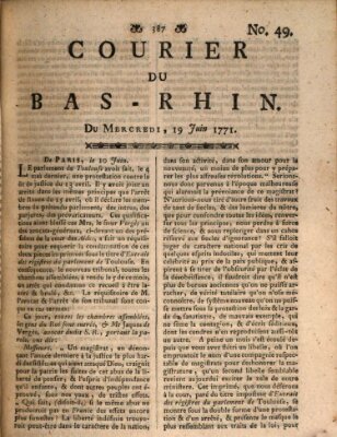 Courier du Bas-Rhin Mittwoch 19. Juni 1771