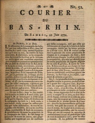 Courier du Bas-Rhin Samstag 29. Juni 1771