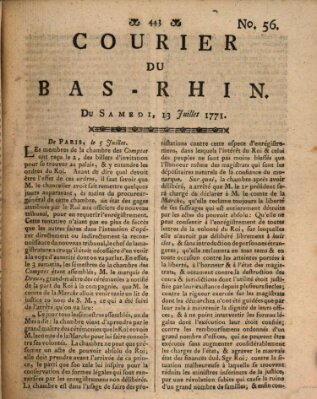 Courier du Bas-Rhin Samstag 13. Juli 1771