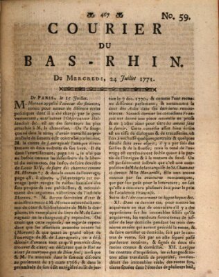 Courier du Bas-Rhin Mittwoch 24. Juli 1771