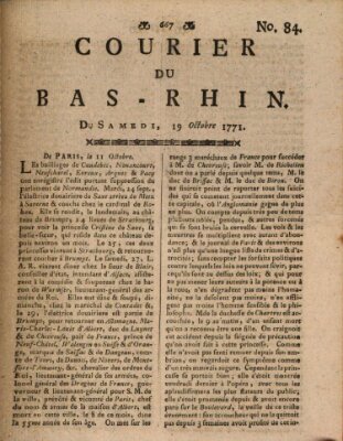 Courier du Bas-Rhin Samstag 19. Oktober 1771