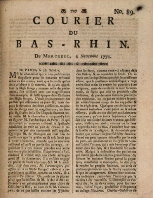 Courier du Bas-Rhin Mittwoch 6. November 1771