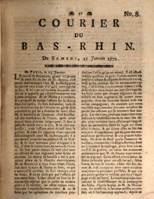 Courier du Bas-Rhin Samstag 25. Januar 1772