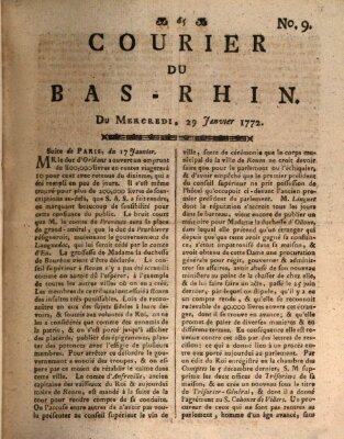 Courier du Bas-Rhin Mittwoch 29. Januar 1772