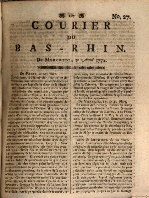 Courier du Bas-Rhin Mittwoch 1. April 1772