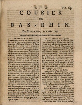 Courier du Bas-Rhin Mittwoch 26. August 1772