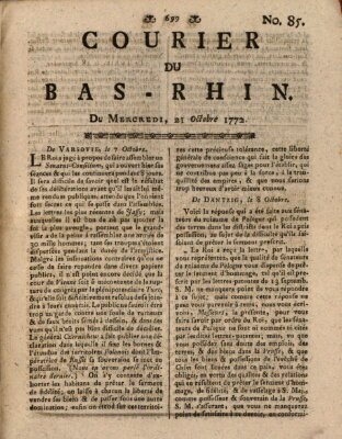 Courier du Bas-Rhin Mittwoch 21. Oktober 1772