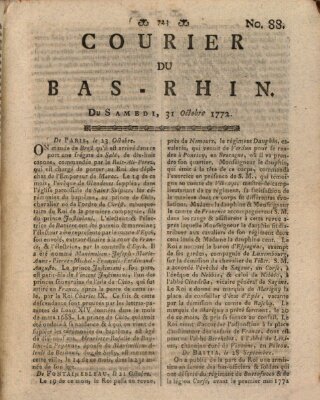 Courier du Bas-Rhin Mittwoch 21. Oktober 1772