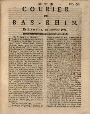 Courier du Bas-Rhin Samstag 28. November 1772