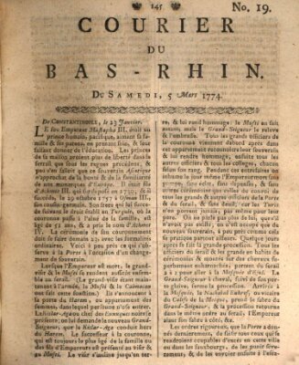 Courier du Bas-Rhin Samstag 5. März 1774