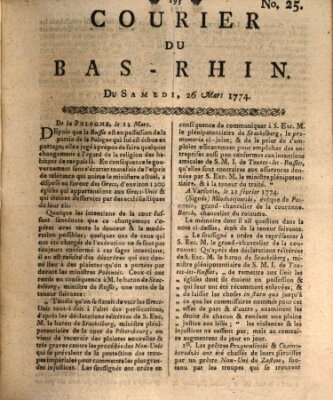 Courier du Bas-Rhin Samstag 26. März 1774