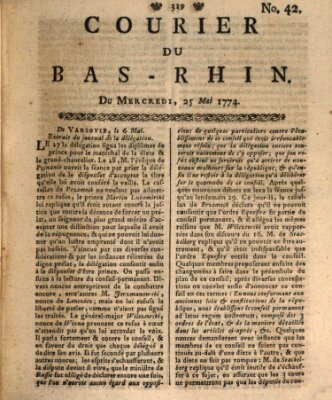 Courier du Bas-Rhin Mittwoch 25. Mai 1774