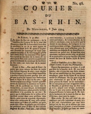 Courier du Bas-Rhin Mittwoch 8. Juni 1774