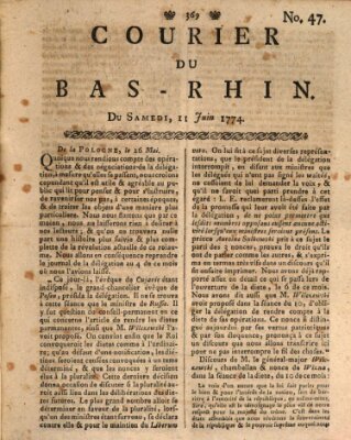 Courier du Bas-Rhin Samstag 11. Juni 1774