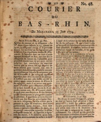 Courier du Bas-Rhin Mittwoch 15. Juni 1774