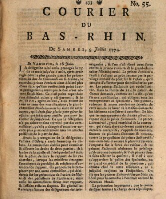 Courier du Bas-Rhin Samstag 9. Juli 1774