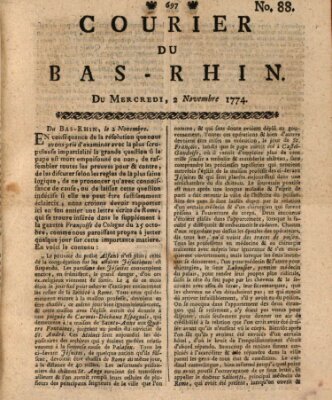 Courier du Bas-Rhin Mittwoch 2. November 1774