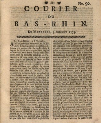 Courier du Bas-Rhin Mittwoch 9. November 1774