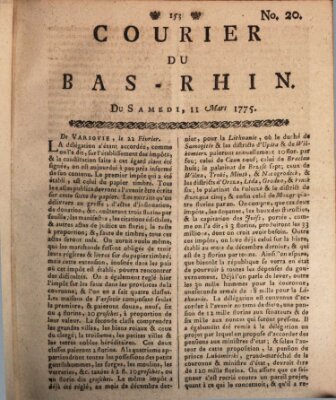 Courier du Bas-Rhin Samstag 11. März 1775