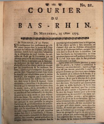 Courier du Bas-Rhin Mittwoch 15. März 1775