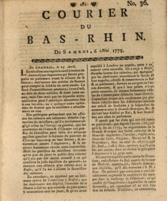 Courier du Bas-Rhin Samstag 6. Mai 1775