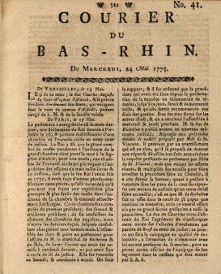 Courier du Bas-Rhin Mittwoch 24. Mai 1775