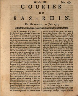 Courier du Bas-Rhin Mittwoch 21. Juni 1775