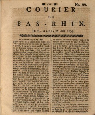 Courier du Bas-Rhin Samstag 19. August 1775