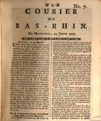 Courier du Bas-Rhin Mittwoch 24. Januar 1776