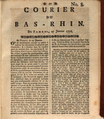 Courier du Bas-Rhin Samstag 27. Januar 1776