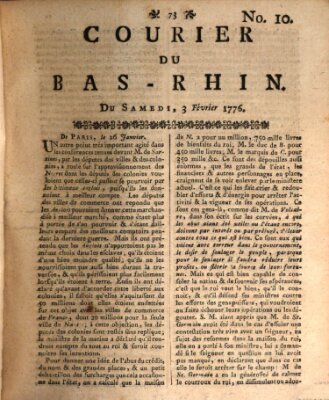 Courier du Bas-Rhin Samstag 3. Februar 1776