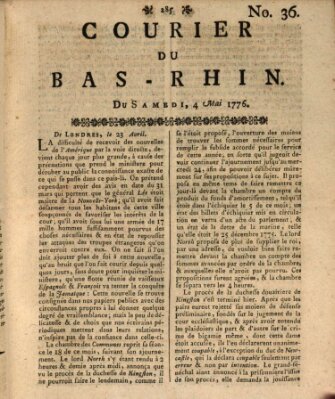 Courier du Bas-Rhin Samstag 4. Mai 1776