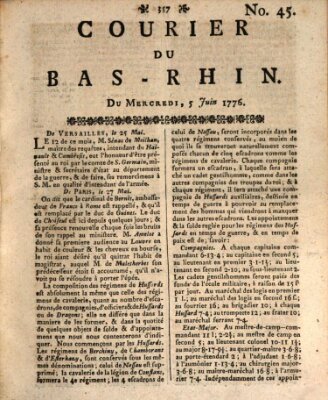 Courier du Bas-Rhin Mittwoch 5. Juni 1776