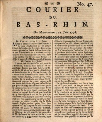 Courier du Bas-Rhin Mittwoch 12. Juni 1776