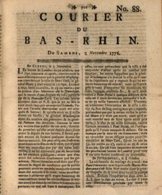 Courier du Bas-Rhin Samstag 2. November 1776