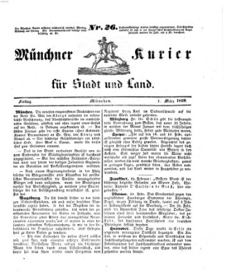 Münchner Kurier für Stadt und Land Freitag 1. März 1839