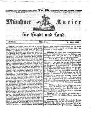 Münchner Kurier für Stadt und Land Mittwoch 6. März 1839