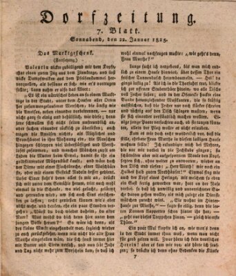 Dorfzeitung Samstag 22. Januar 1825