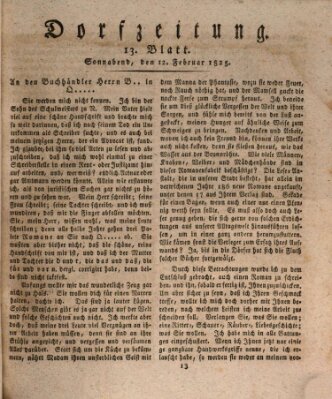 Dorfzeitung Samstag 12. Februar 1825