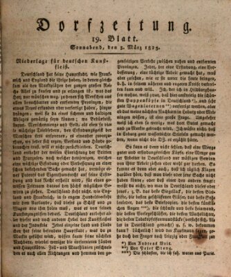 Dorfzeitung Samstag 5. März 1825