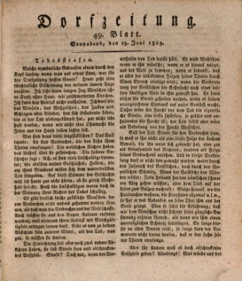 Dorfzeitung Samstag 18. Juni 1825