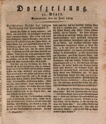 Dorfzeitung Samstag 25. Juni 1825