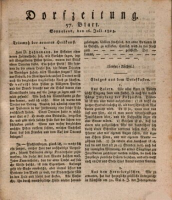 Dorfzeitung Samstag 16. Juli 1825